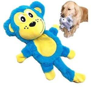 Blue and Yellow Plush Dog Toy